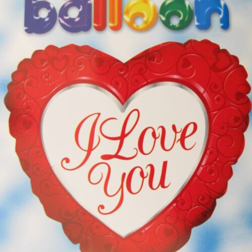 בלון לב I LOVE YOU